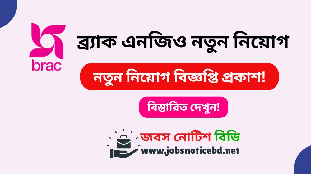 BRAC NGO Job Circular
